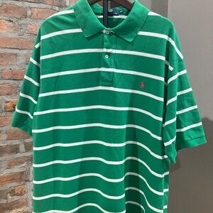 Ralph Lauren Striped Green Polo Shirt